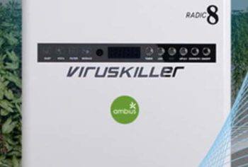 closeup of VIRUSKILLER air purifier